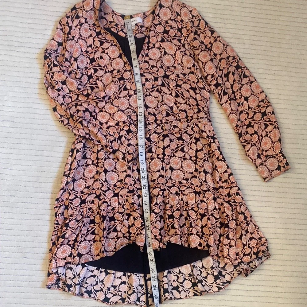 REISS Floral Print Flippy Dress. - Picture 5 of 8